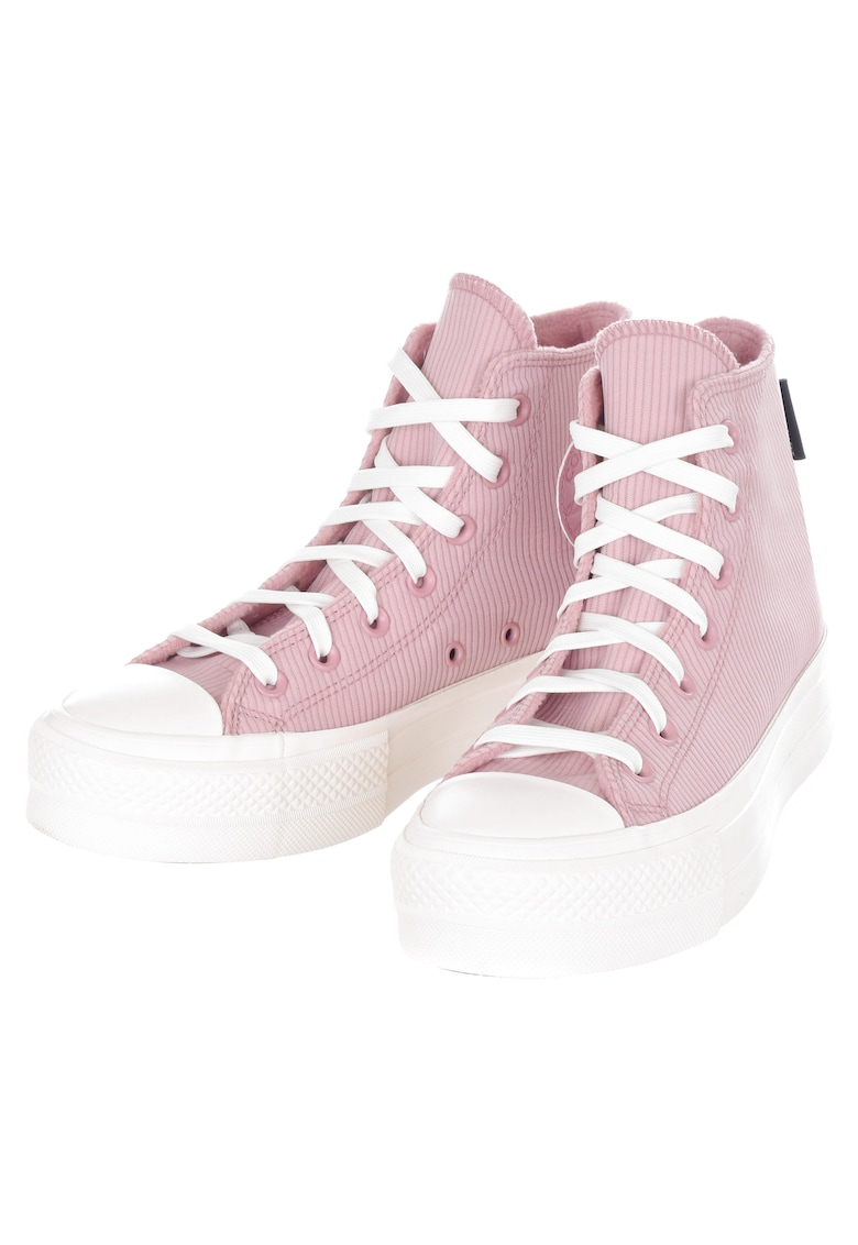 Tenisi dama Chuck Taylor All Star - cu platforma - textil - roz murdar/alb