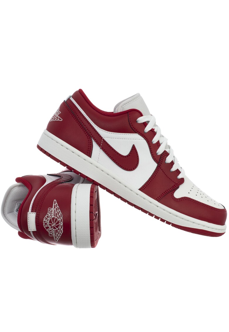 Pantofi sport dama 553558 - Alb/Rosu - Piele naturala/Sintetic