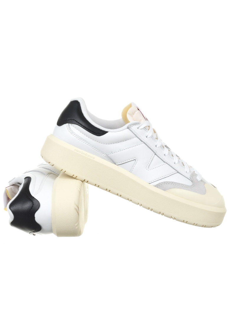 Pantofi sport dama CT302OD - Textil/Piele naturala - Alb