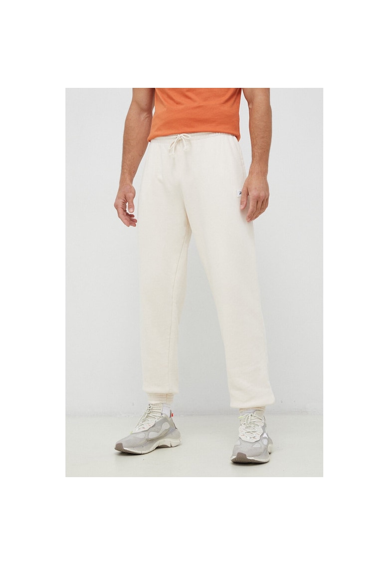 Pantaloni sport barbati HS9153 - Bumbac - Alb -