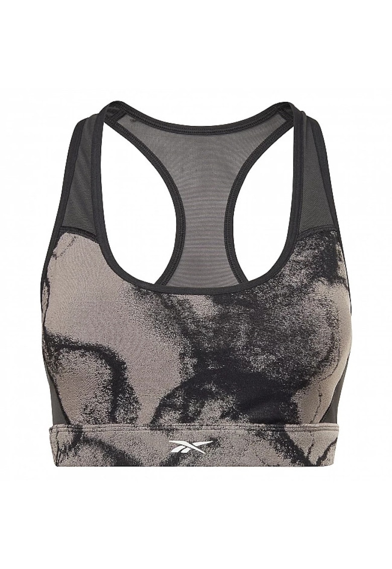 Bustiera sport dama HF0172 - Negru/Bej - Poliamida/Poliester -