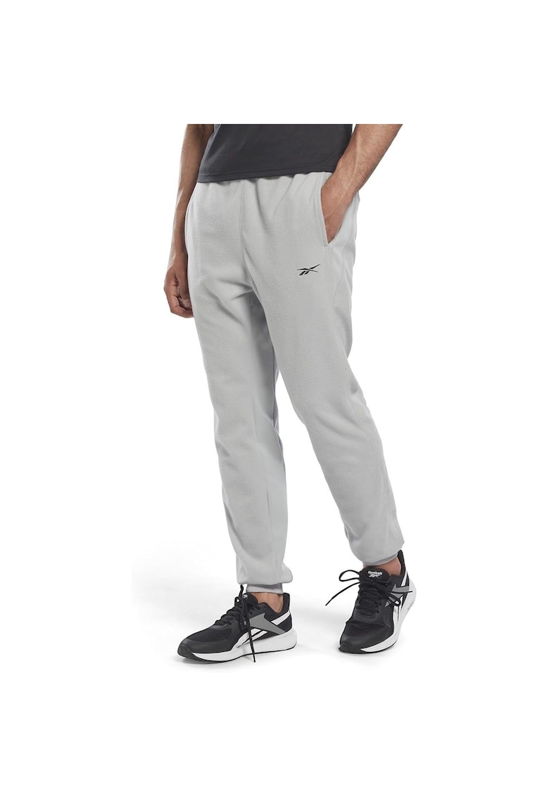 Pantaloni sport barbati HN9156 - Bumbac/Elastan - Gri -