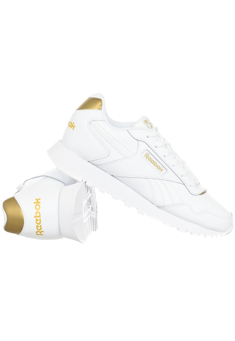 Pantofi sport dama ID1959 - Alb/Auriu - Sintetic -