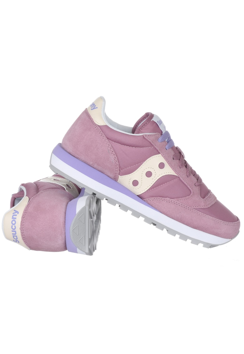 Pantofi sport dama S1044 - Roz - Piele naturala/Textil -
