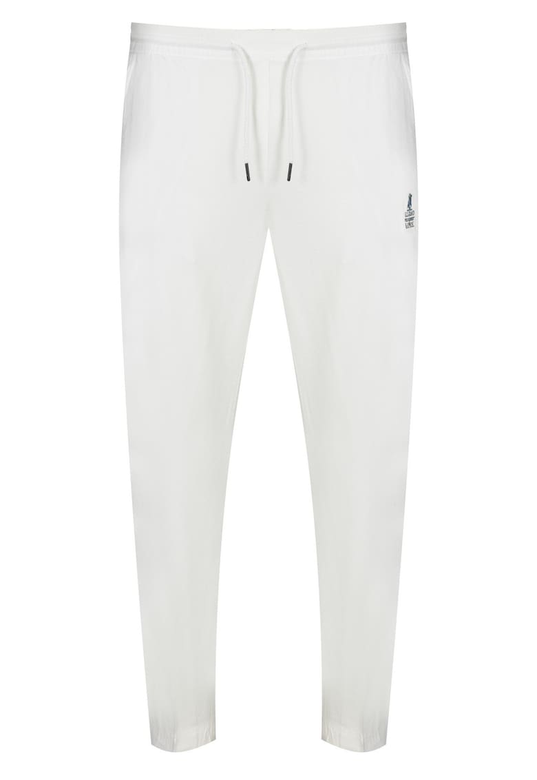 Pantaloni barbati - Viscoza/Poliester - Alb -