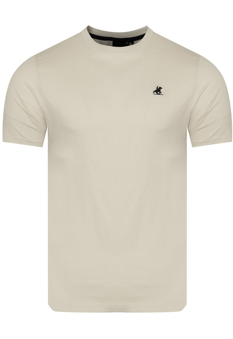 Tricou barbati - U.S. GRAND POLO - model US51601M/0108 - bej - 100% bumbac - broderie logo -