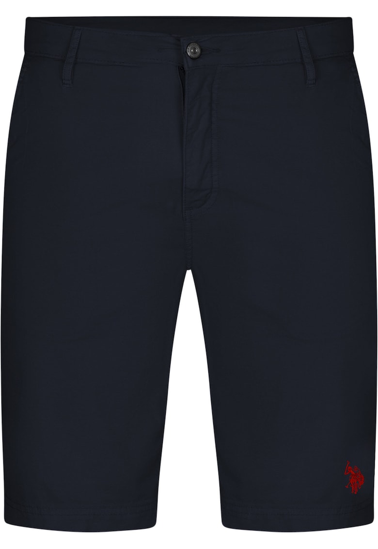 Pantaloni scurti barbati - bumbac/elastan - bleumarin