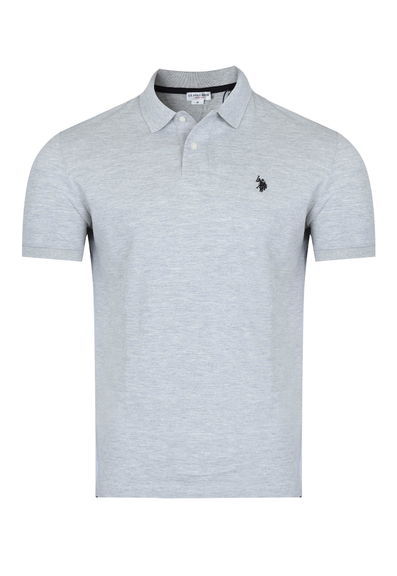Tricou polo barbati US Polo Assn King - Gri