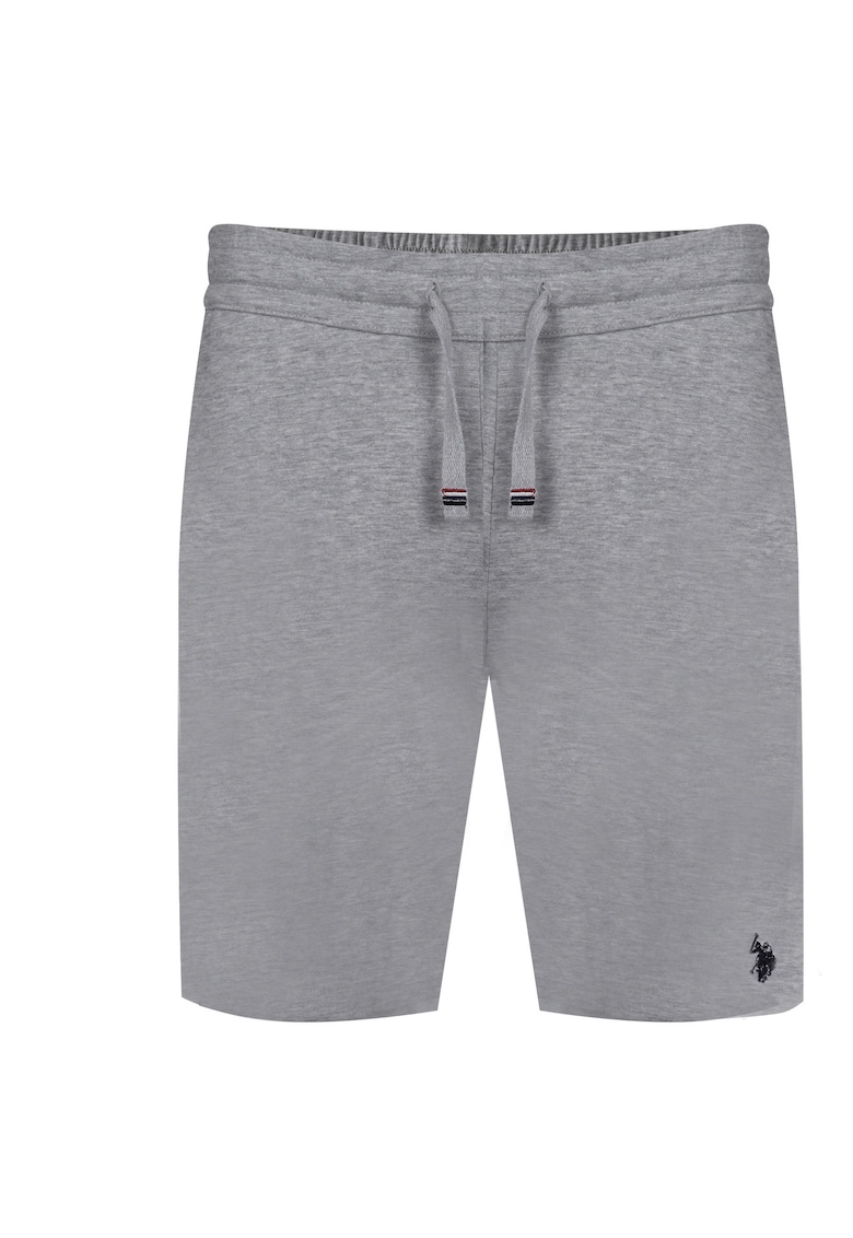 Pantaloni scurti barbati - SAGI - gri - bumbac si viscoza - croiala regulara