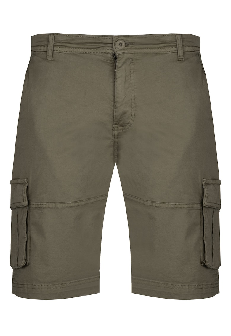 Pantaloni scurti barbati - bumbac/elastan - kaki