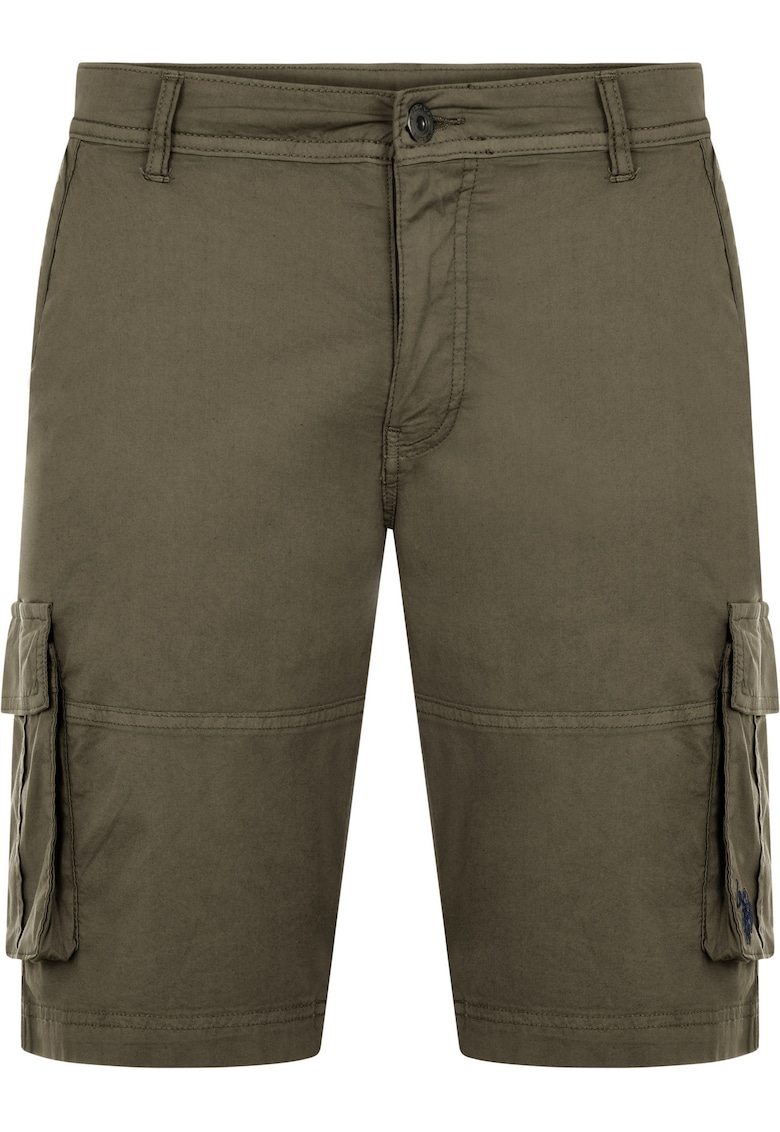 Pantaloni scurti barbati bumbac/elastan - Kaki