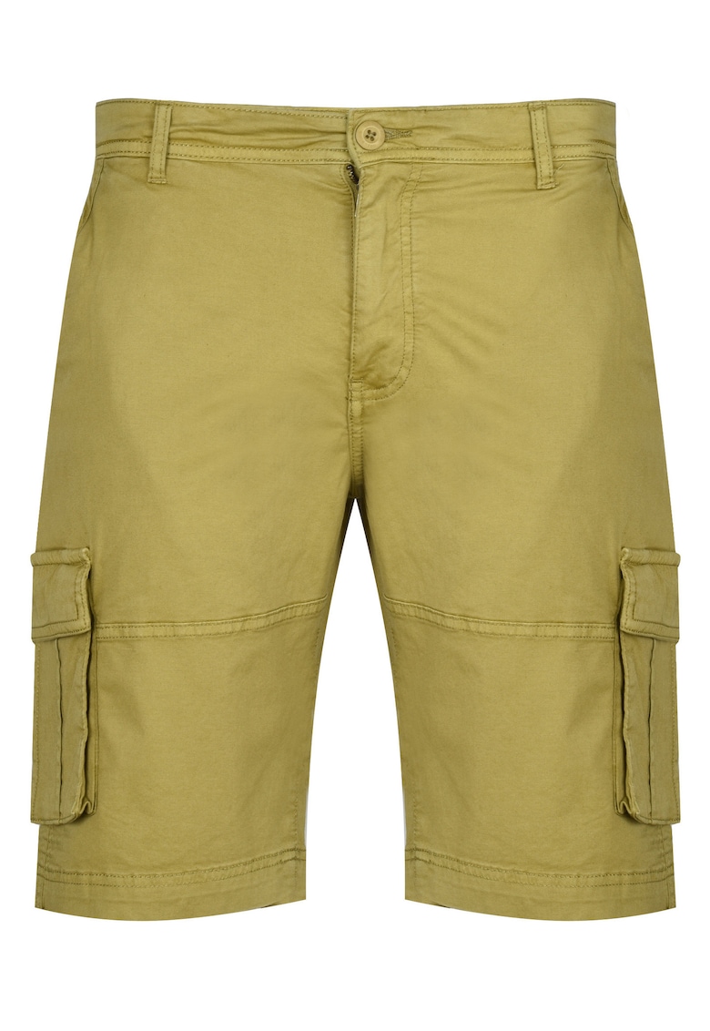 Pantaloni scurti barbati - bumbac/elastan - Verde masliniu