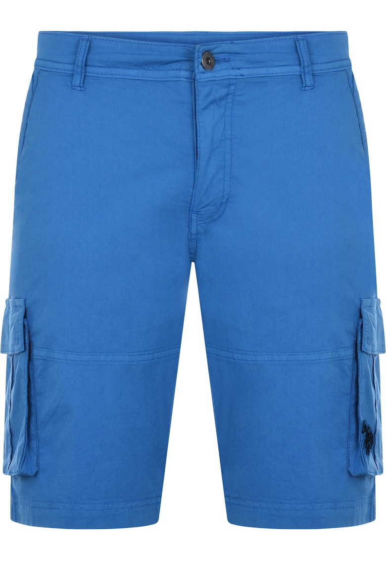 Pantaloni scurti barbati bumbac/elastan - albastru