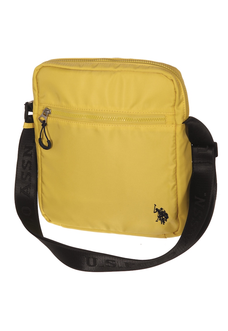 Geanta BIGFORK MEDIUM - galben - 27x24x4 -5cm - material nylon - cu curea reglabila