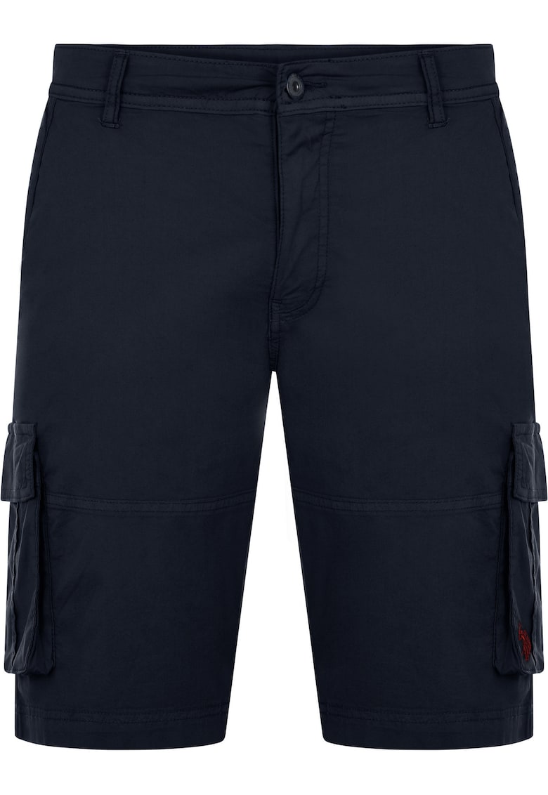 Pantaloni scurti barbati U.S. Polo Assn - bumbac/elastan - bleumarin
