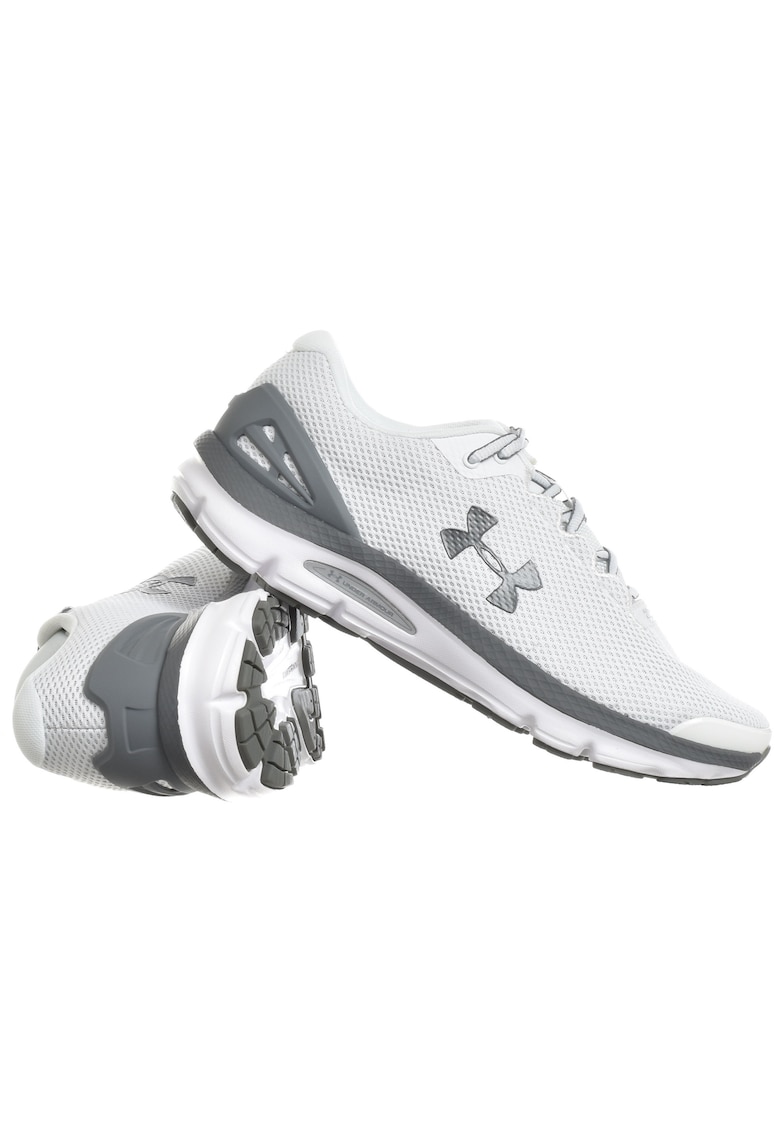 Pantofi sport barbati - textil - alb/gri -