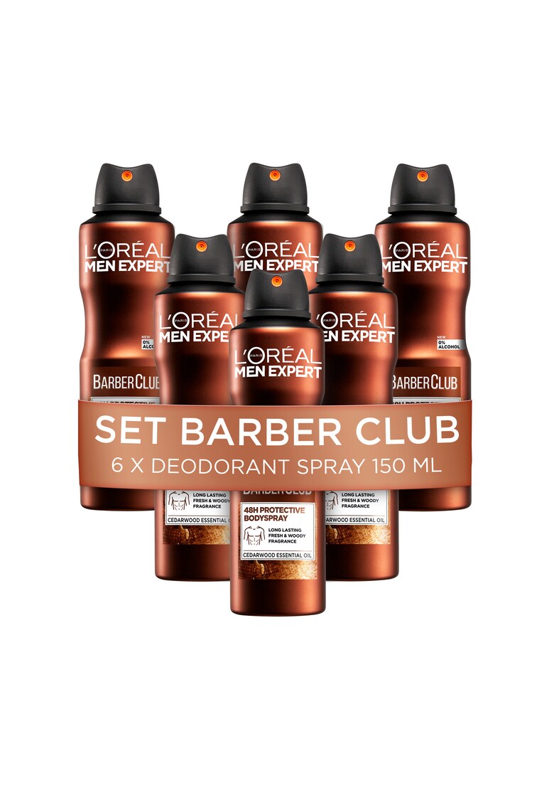 Antiperspirant spray fara alcool Men Expert Barber Club - 900 ml