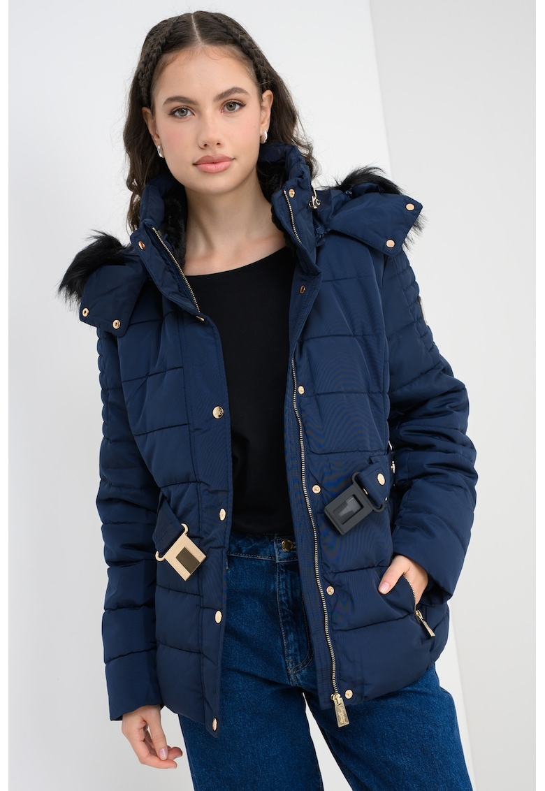 Geaca cu vatelina si gluga detasabila