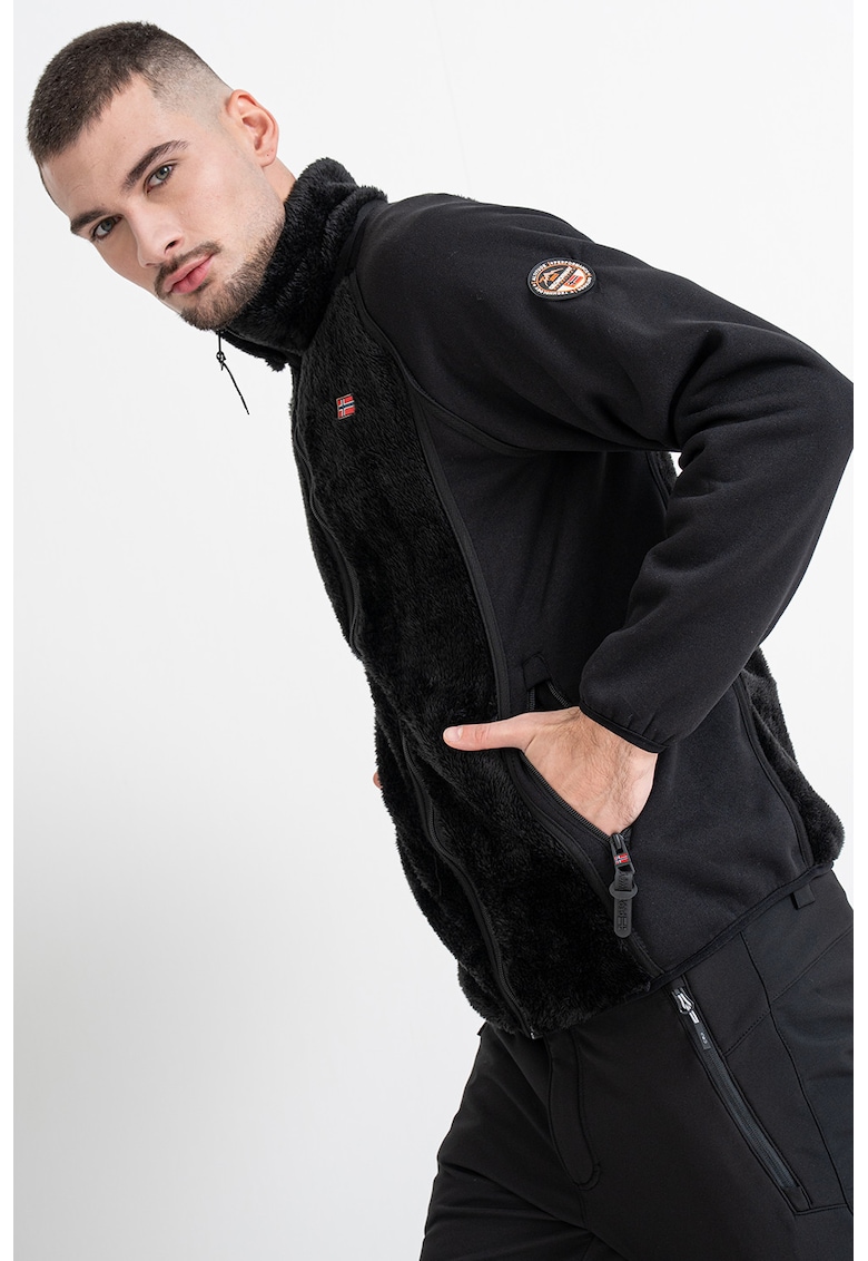 Bluza de trening cu fermoar Titanoz - Negru