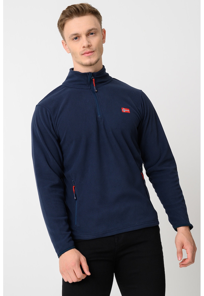 Bluza de trening slim fit cu fermoar Ulysse