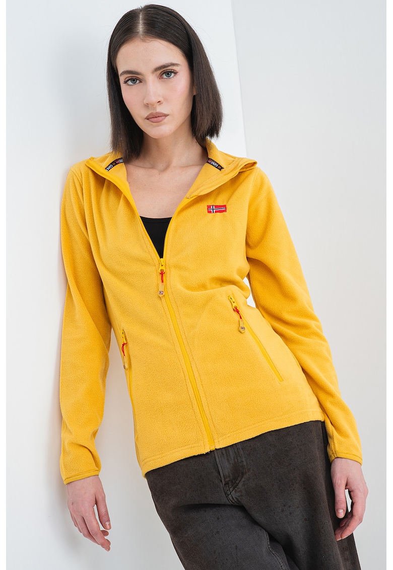 Bluza de trening slim fit cu fermnoar Ulyssia - Galben