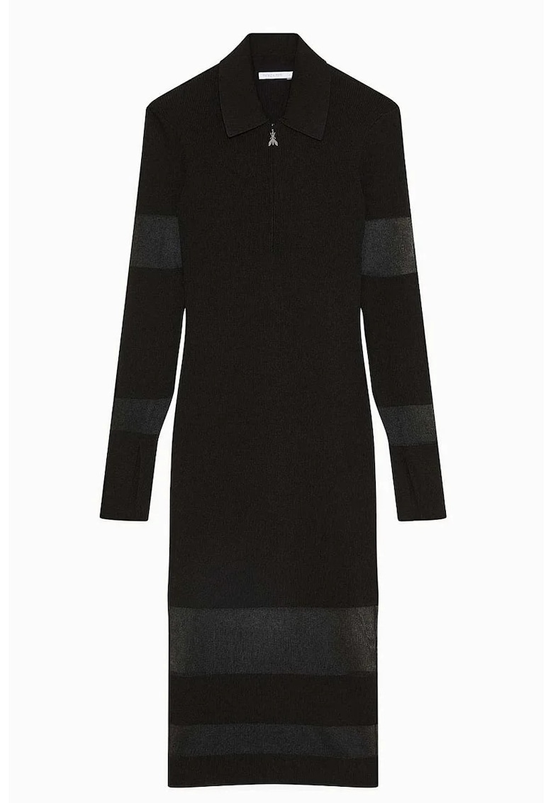 Rochie midi cu segmente transparente