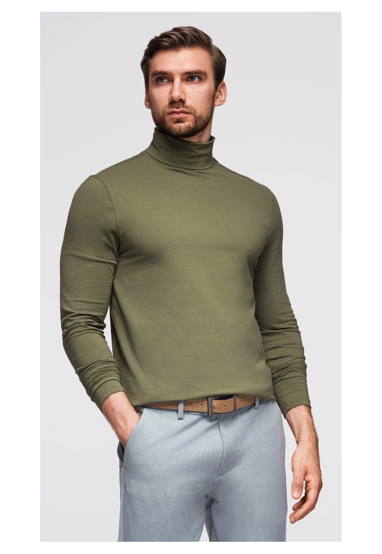 Pulover cu guler inalt si maneci lungi OM-LSCL-0130