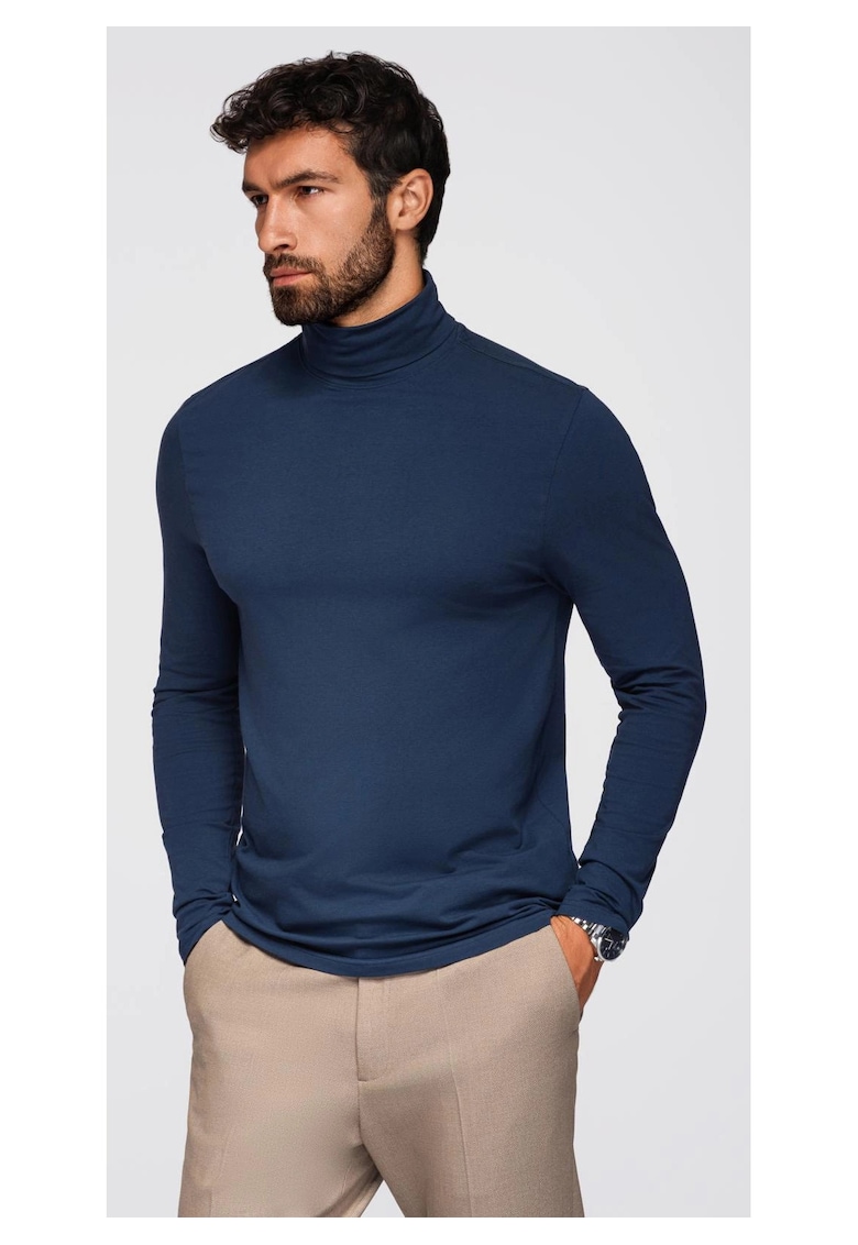 Pulover cu guler inalt si maneci lungi OM-LSCL-0130