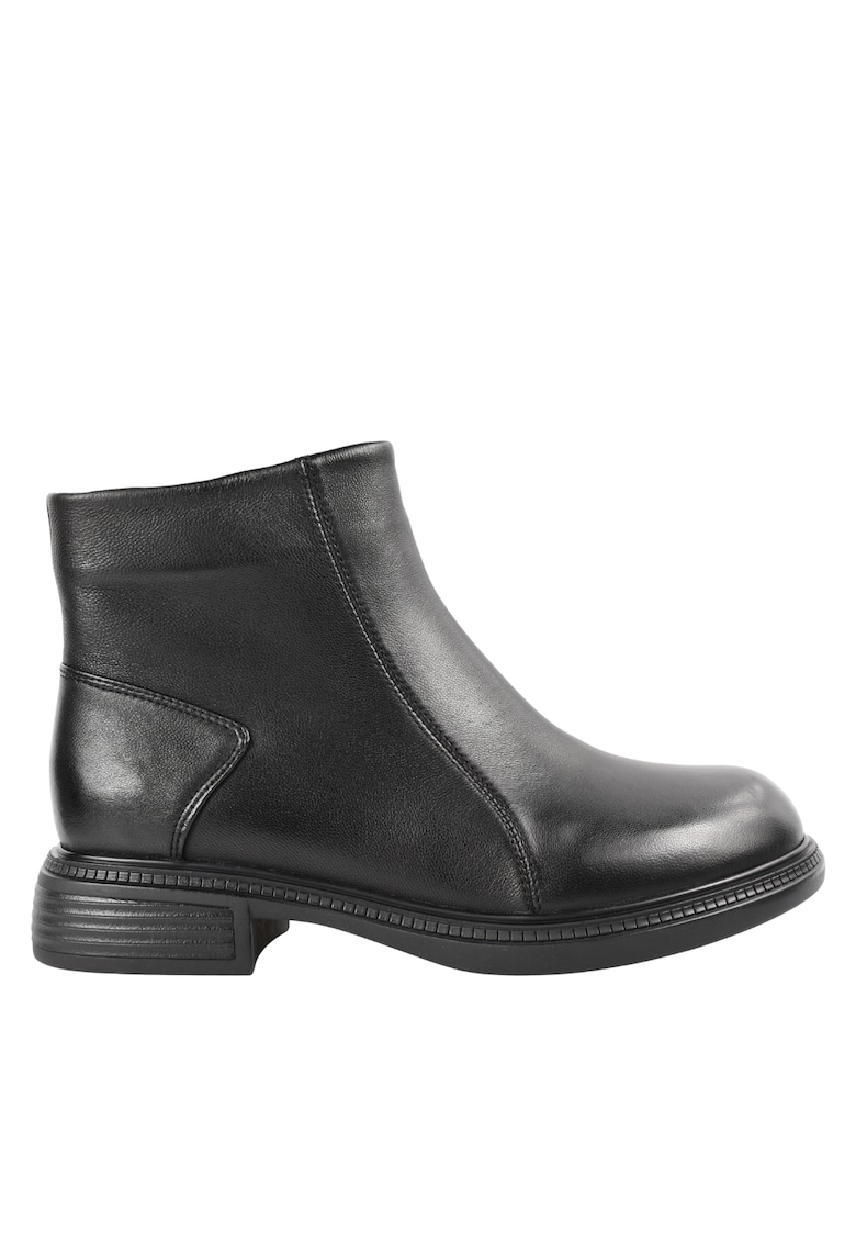 Ghete casual - dama - 515-6 negru - piele naturala - Negru