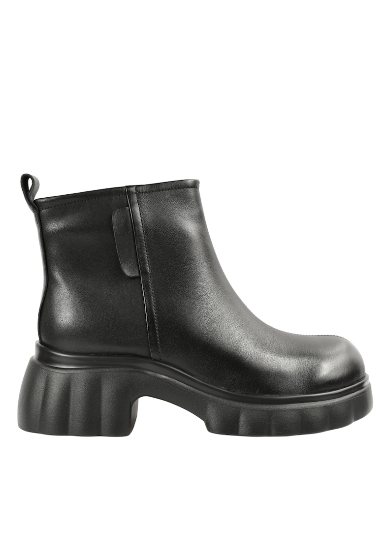 Ghete casual - dama - 82620 maro - piele naturala - Maro - Piele naturala