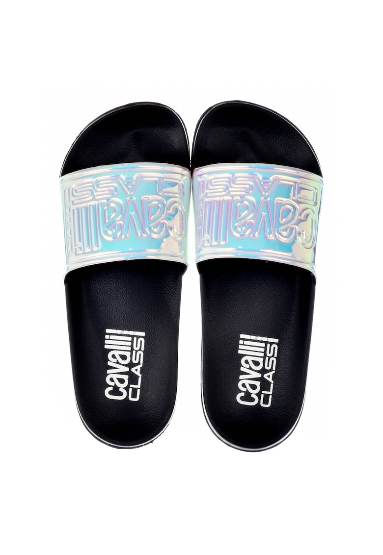 Cavalli Slapi barbati - negru-argintiu