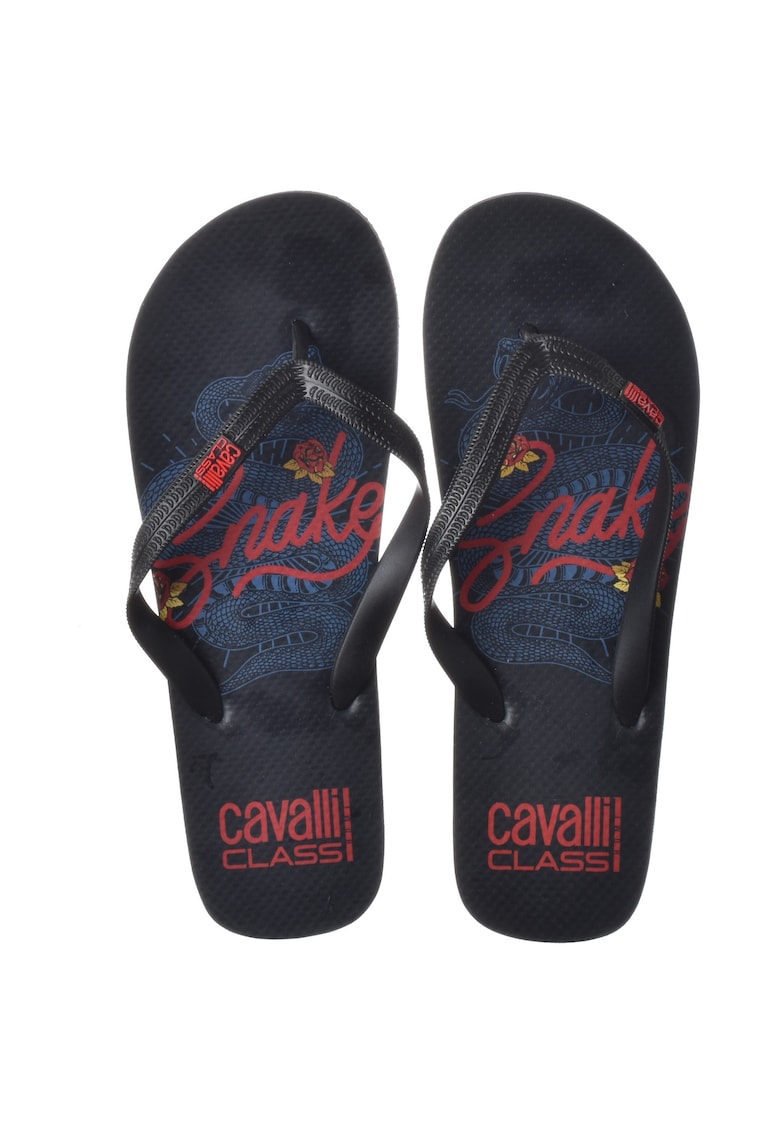 Slapi barbati - D001078-B001 - negru/rosu