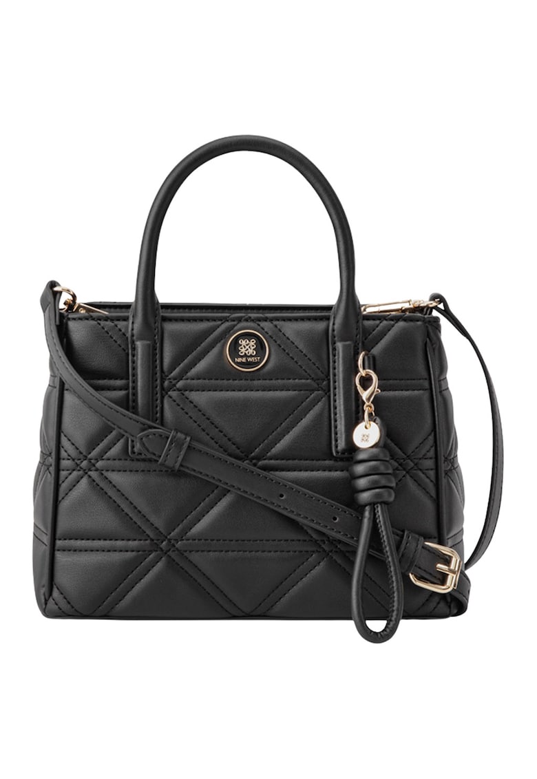 Geanta matlasata de piele ecologica cu bareta de umar