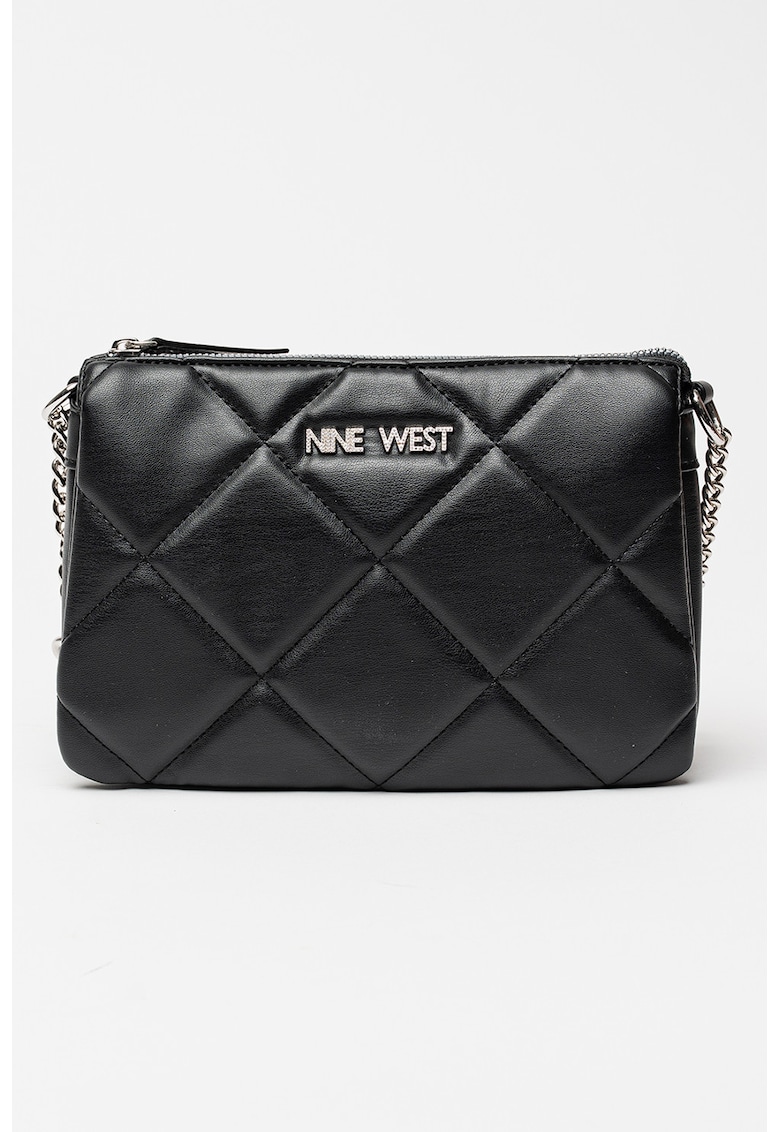 Geanta crossbody cu aplicatie logo