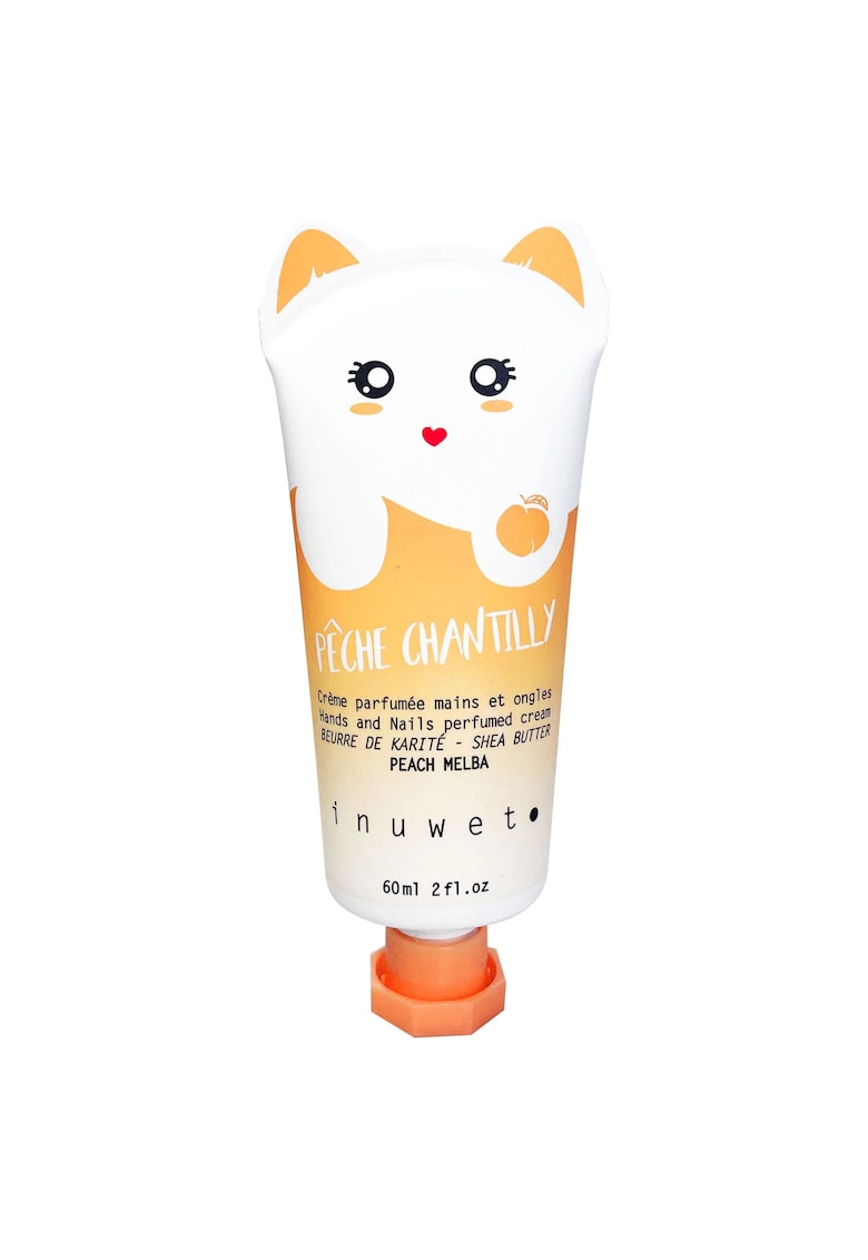 Crema hidratanta pentru maini si unghii - cu parfum de piersica - Peche Chantilly - 60 ml