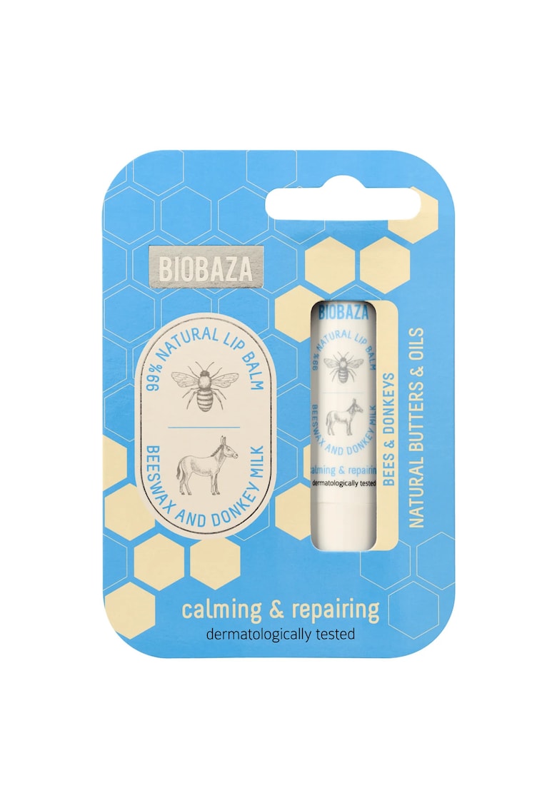 Balsam de buze cu extract de miere si lapte de magarita - BEES & DONKEYS - 4 - 5 g