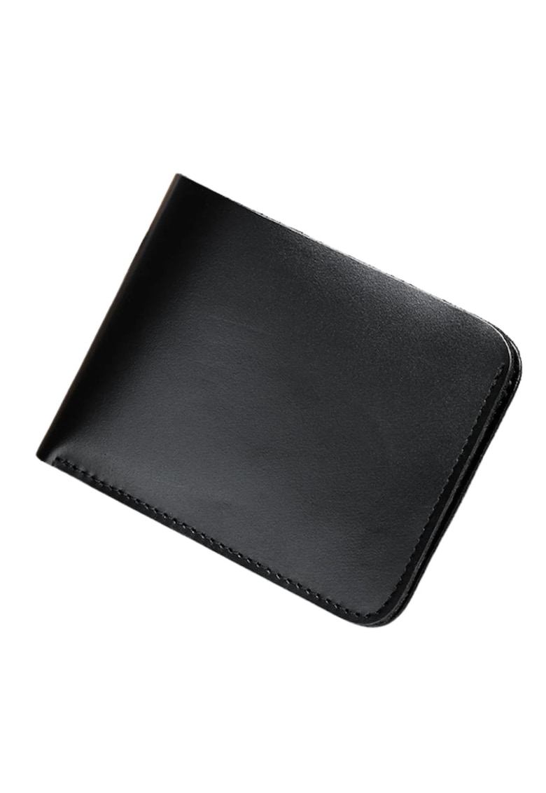 Portofele minimaliste - Negru Leather