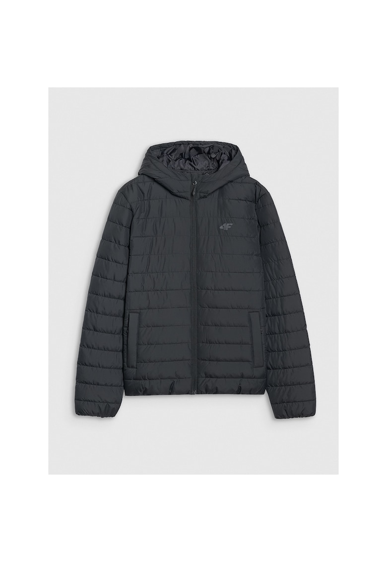 Geaca Matlasata Barbateasca Impermeabila - Neagra - Marimi S-