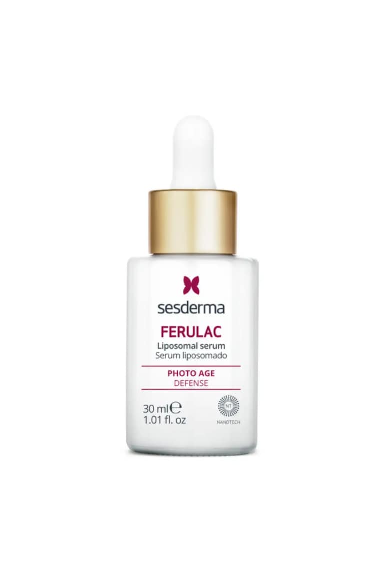 Ser FERULAC previne si reduce semnele fotoimbatranirii - corecteaza petele pigmentare si ridurile - ofera hidratare intensiva pentru toate tipurile de ten - 30ml