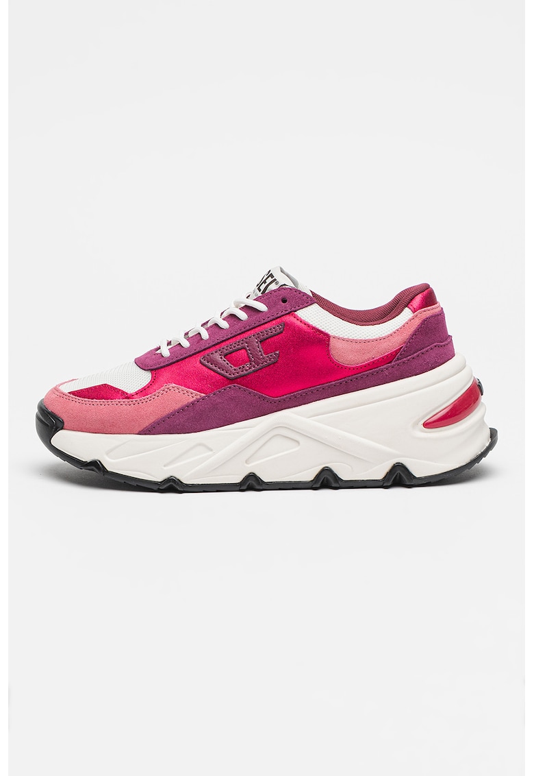 Pantofi sport cu garnituri din piele intoarsa si model colorblock Savannah