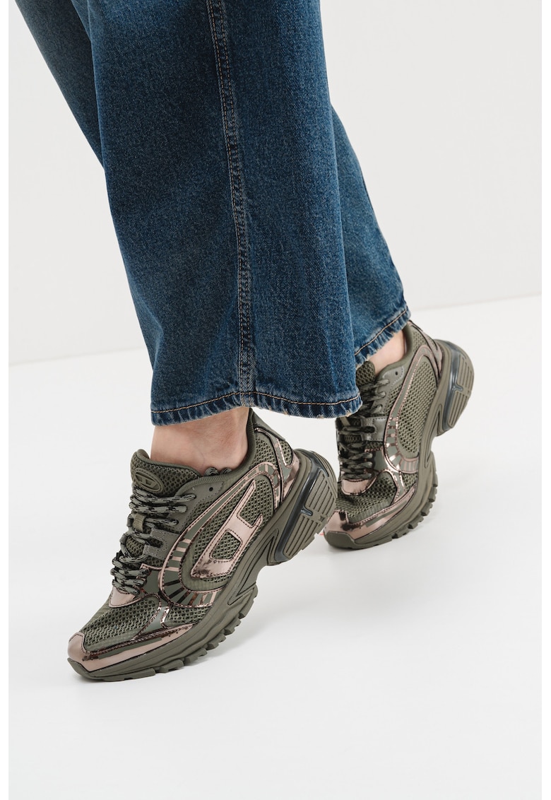 Pantofi sport din plasa cu insertii din piele ecologica Pro-V-Dense