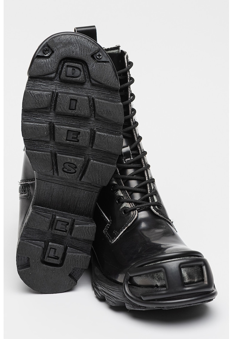 Ghete din piele cu varf rotund D-Hammer