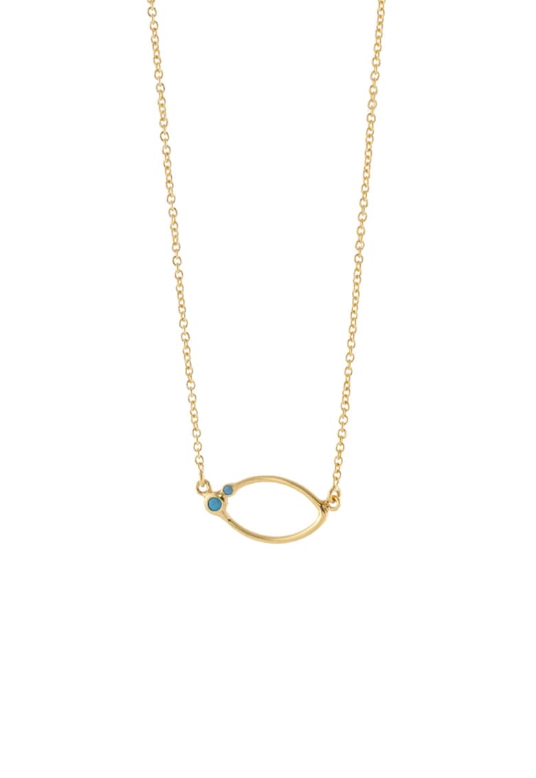 Colier placat cu aur de 18K - cu cristale