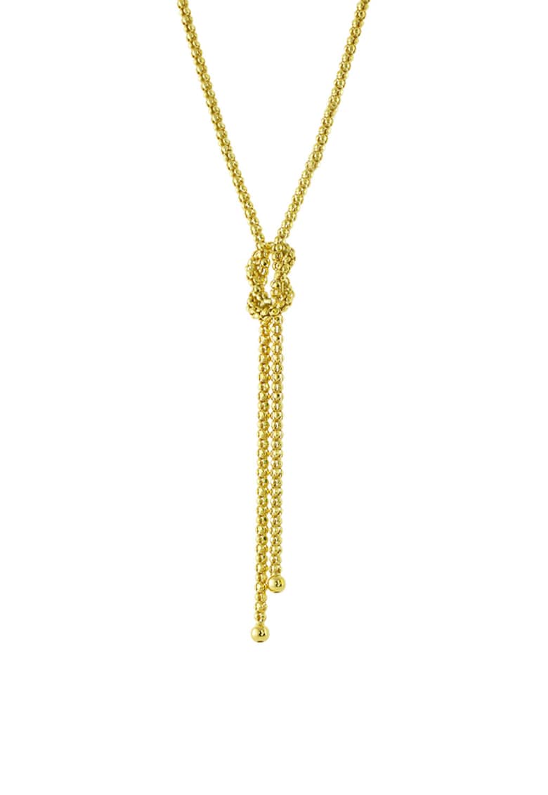 Colier placat cu aur de 18K cu detaliu nod