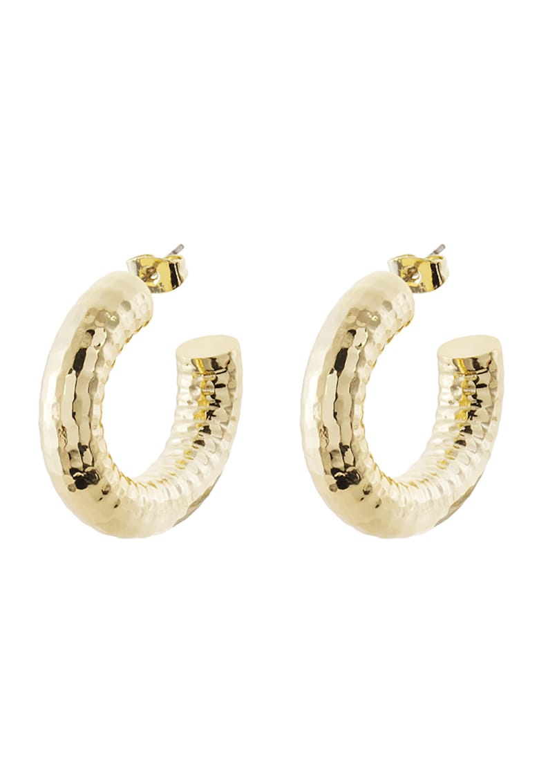 Cercei rotunzi din aur de 18K