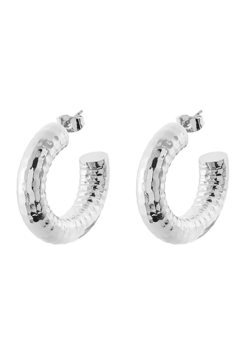 Cercei rotunzi din rodiu