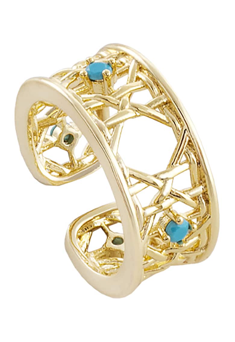 Bratara din aur de 18K decorata cu pietre de turcoaz Basket