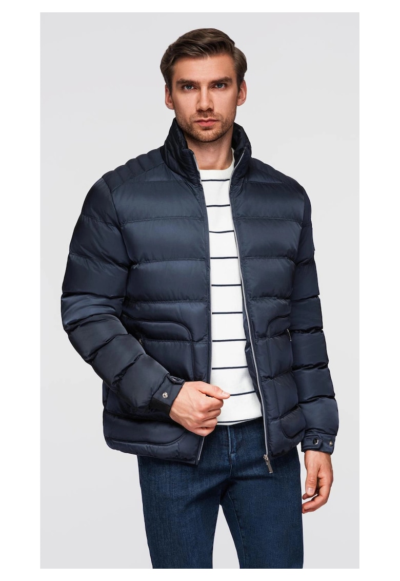 Jacheta matlasata lucioasă cu guler înalt OM-JALP-0218