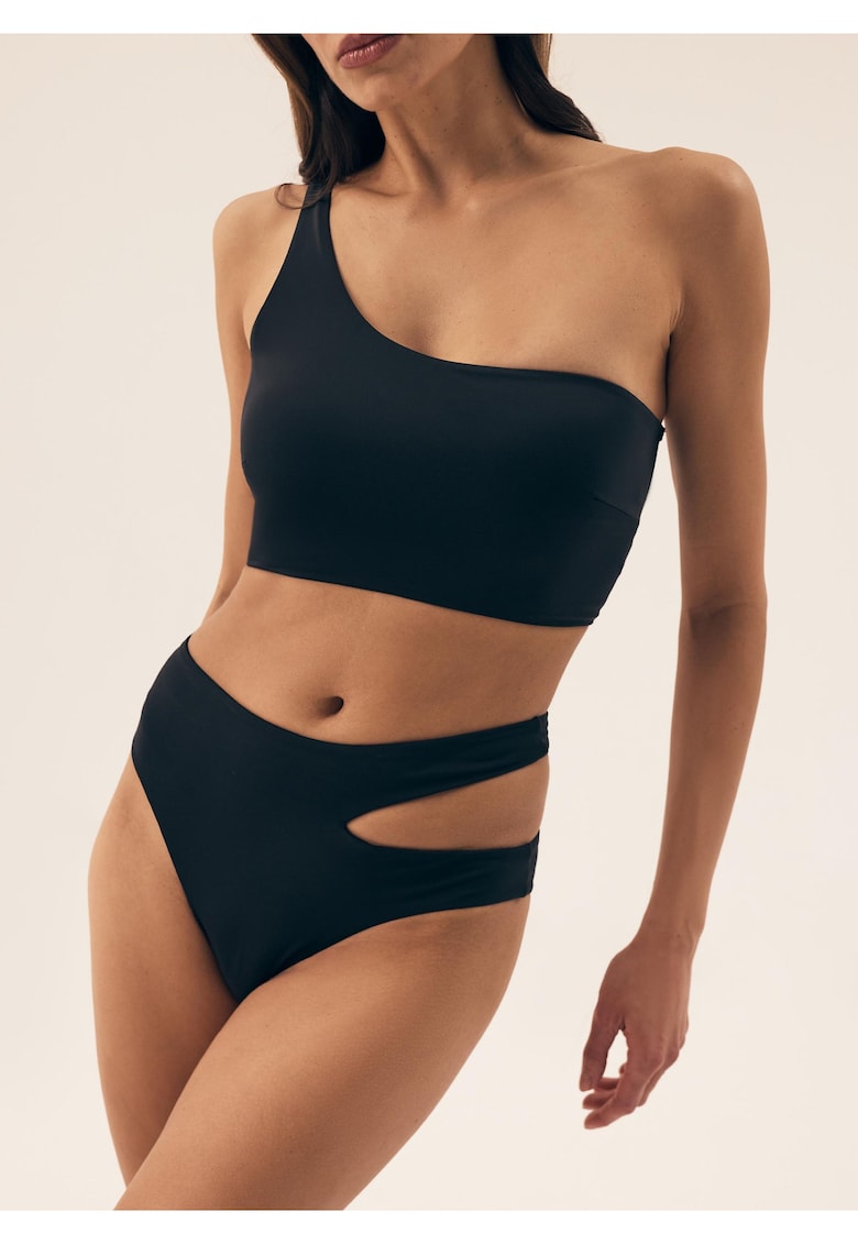 Chiloti bikini cu talie inalta Negru Firenze