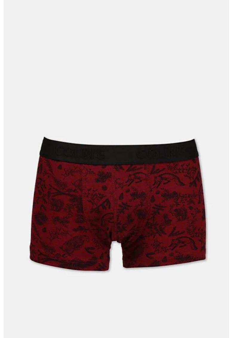 Lenjerie Intima De Barbati - visiniu/negru - Modern Fit - bumbac -